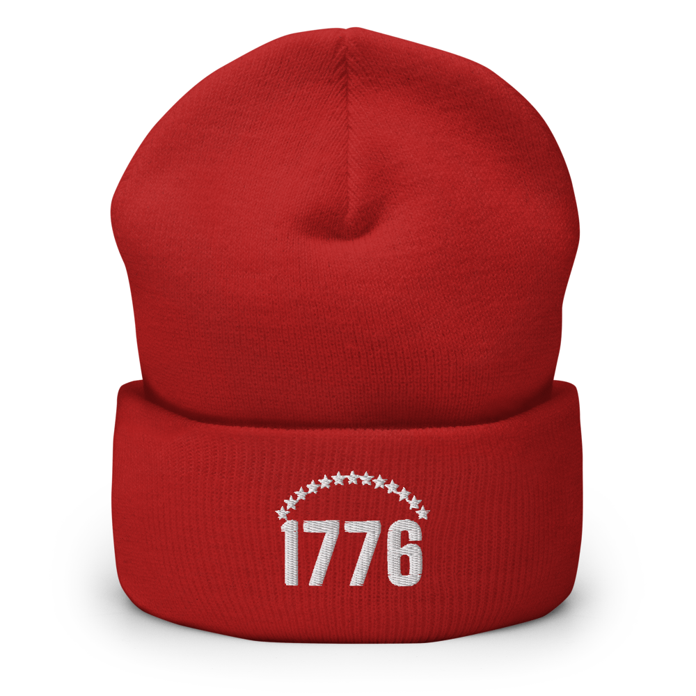 1776 thirteen stars beanie — Color: Heather Grey, Size: One size