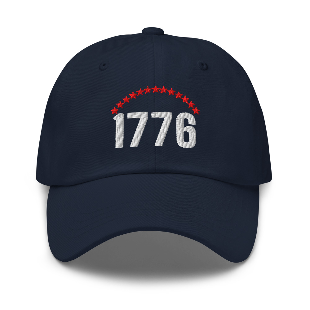 1776 thirteen stars dad hat — Size: One size, Color: Navy