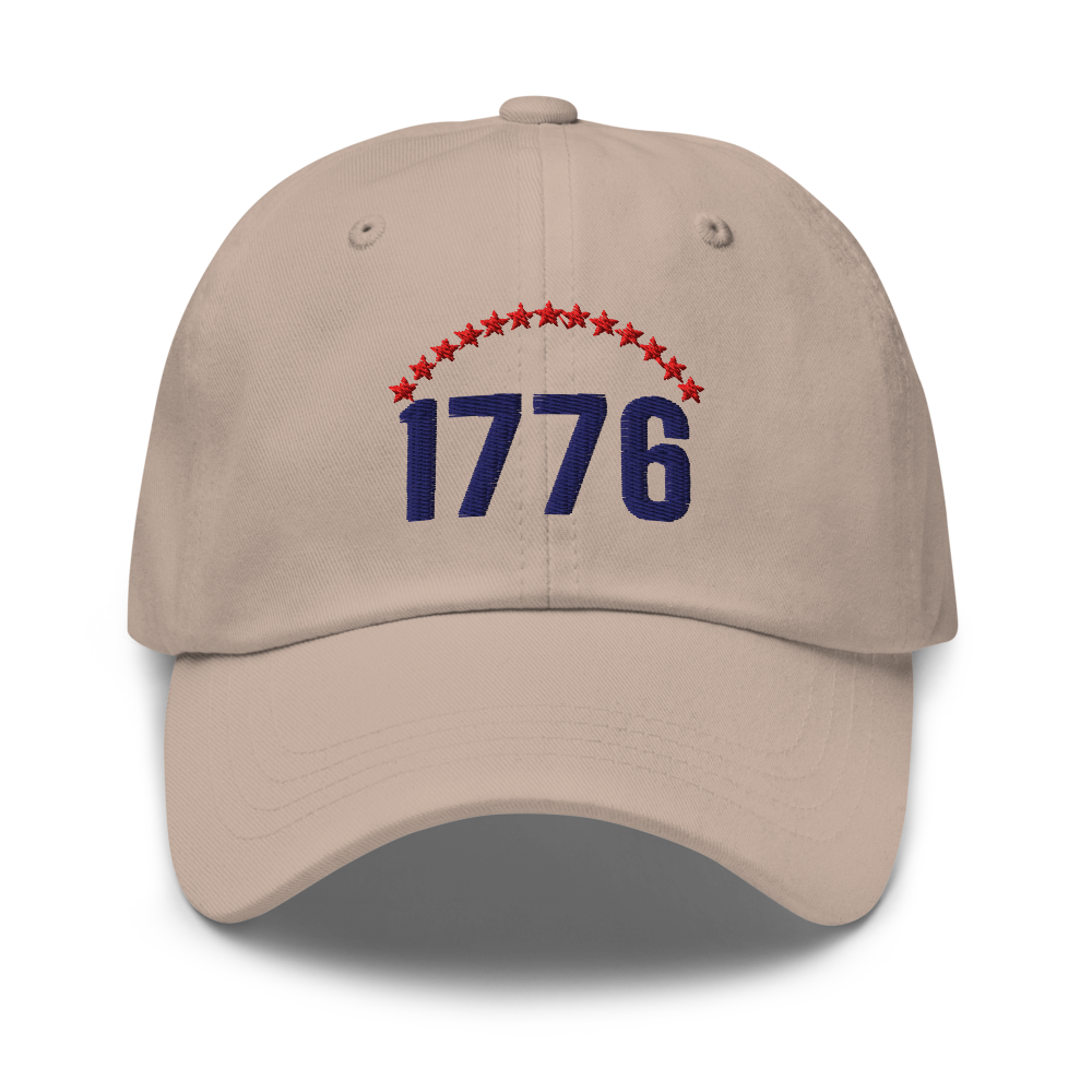 1776 thirteen stars dad hat — Size: One size, Color: Khaki