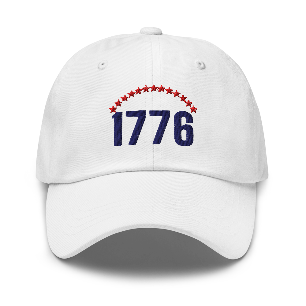 1776 thirteen stars dad hat — Size: One size, Color: Stone