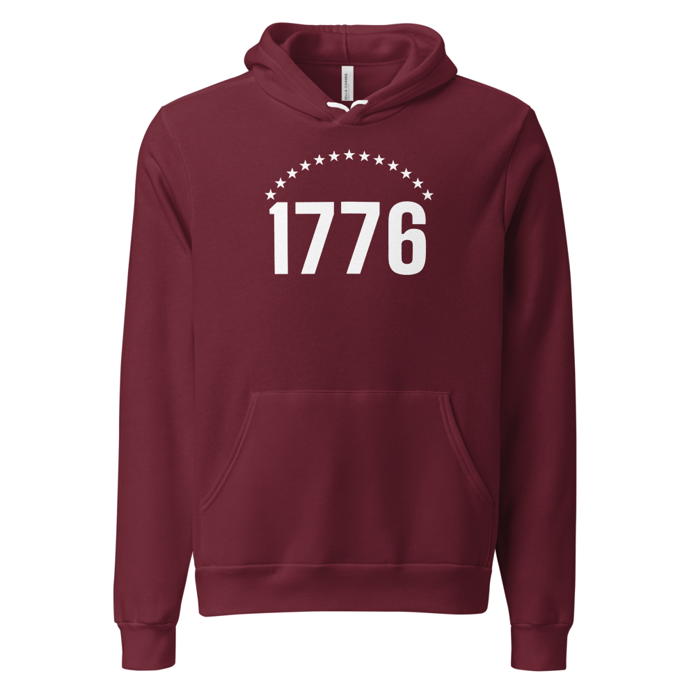 1776 thirteen stars hoodie — Size: XL, Color: Heather Navy