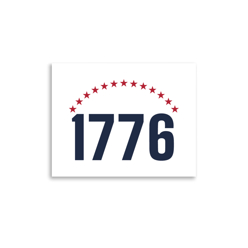1776 thirteen stars poster — Size: 12″×16″