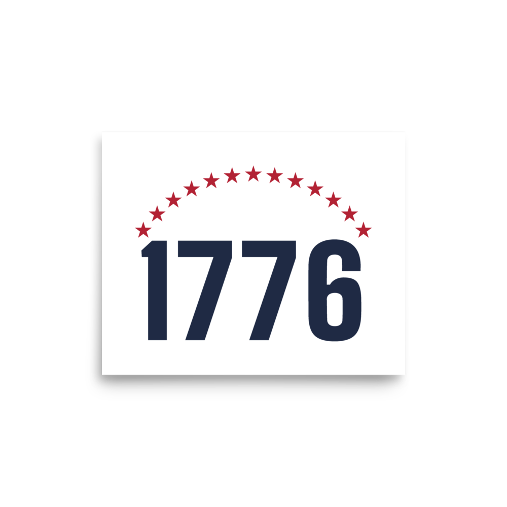 1776 thirteen stars poster — Size: 8″×10″