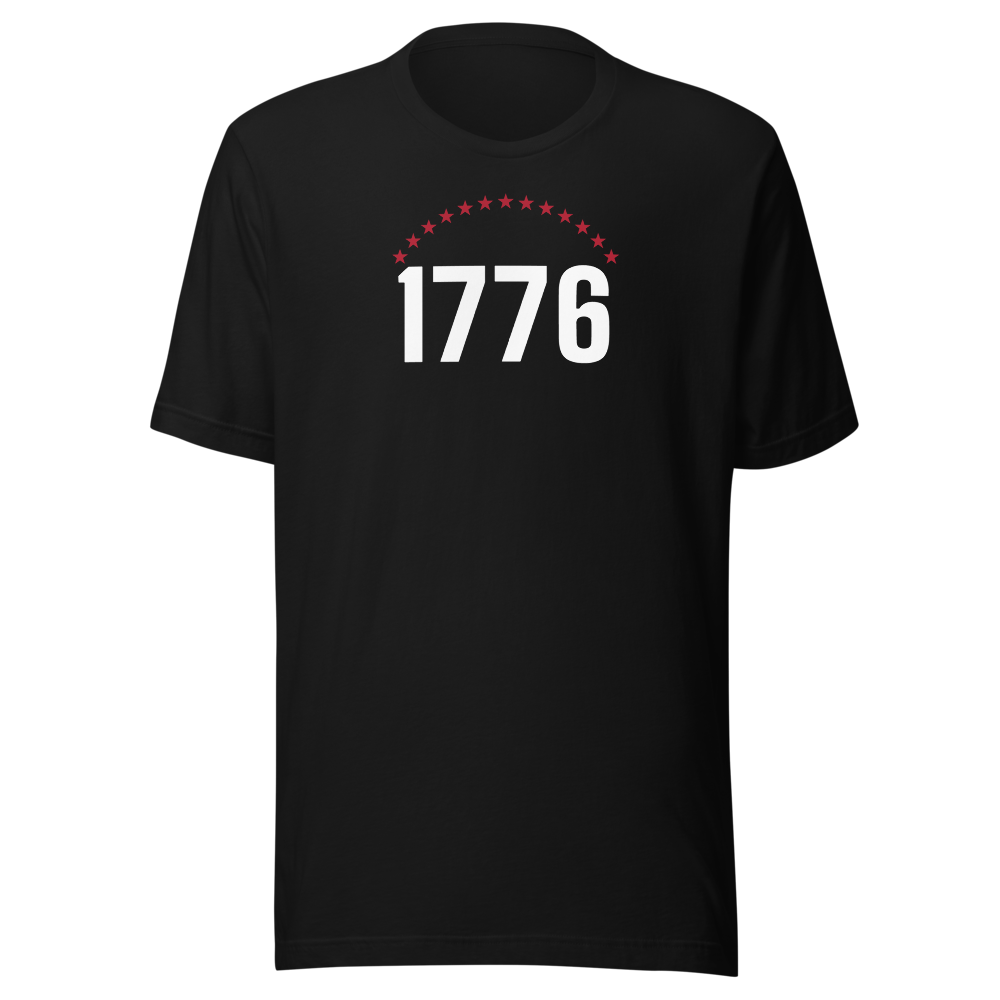 1776 thirteen stars tee — Size: 2XL, Color: Red