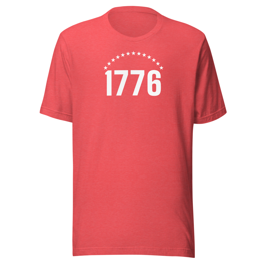 1776 thirteen stars tee — Size: 3XL, Color: White