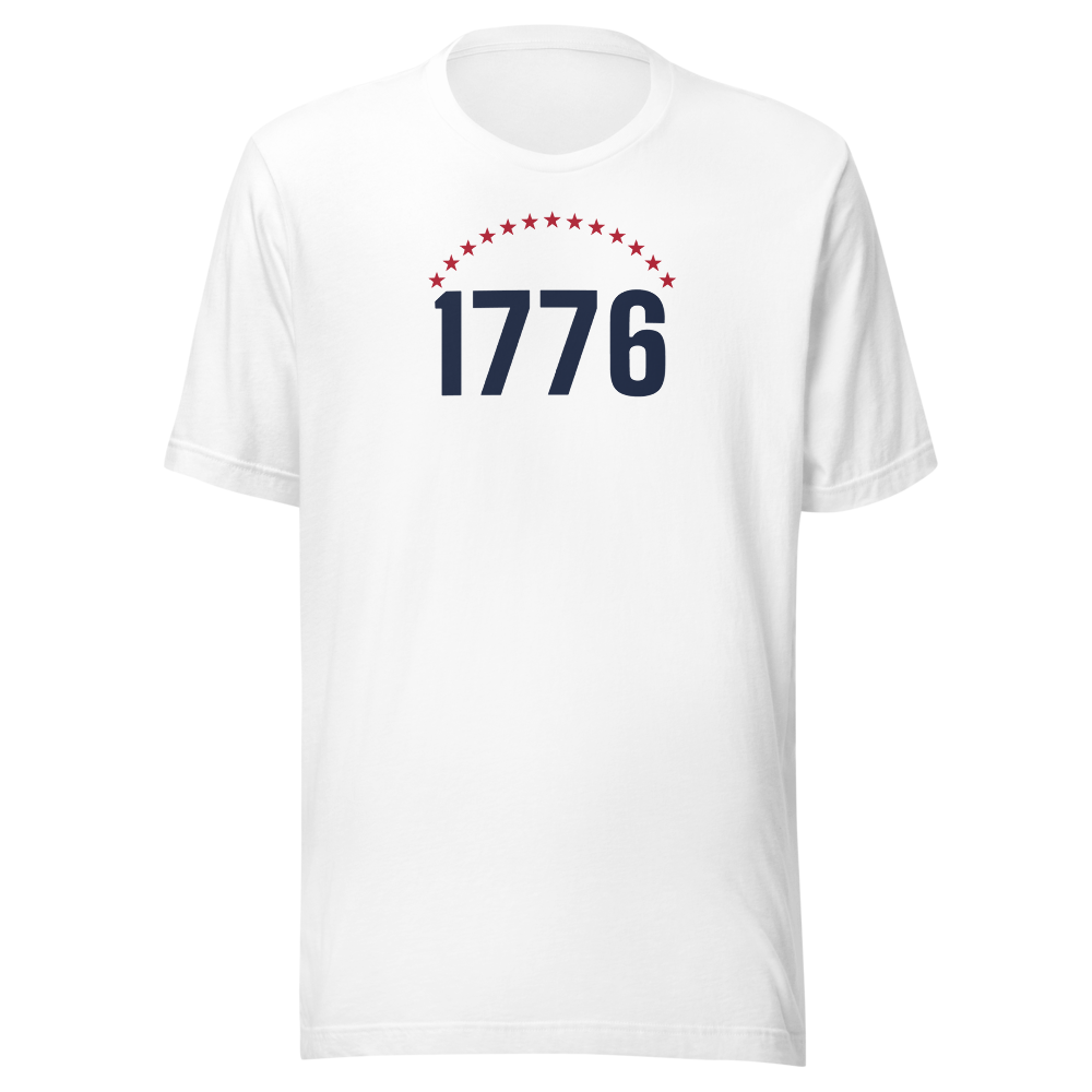 1776 thirteen stars tee — Size: 3XL, Color: Athletic Heather