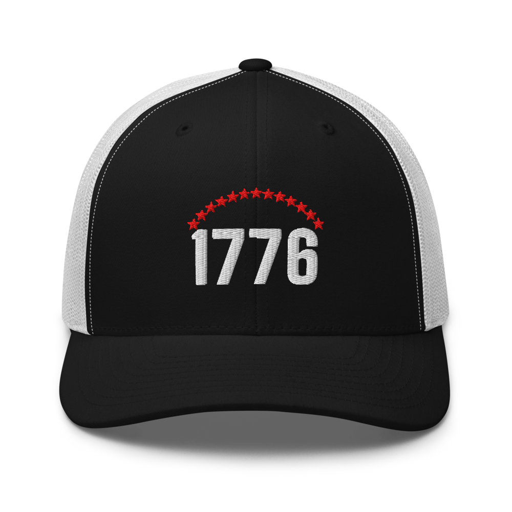 1776 thirteen stars trucker hat — Size: One size, Color: Navy