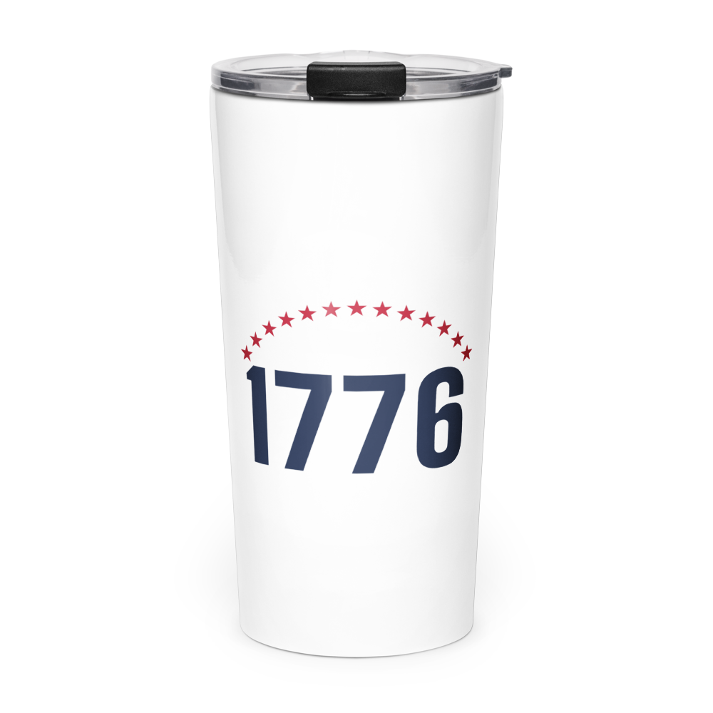 1776 thirteen stars tumbler — Size: 20oz, Color: White