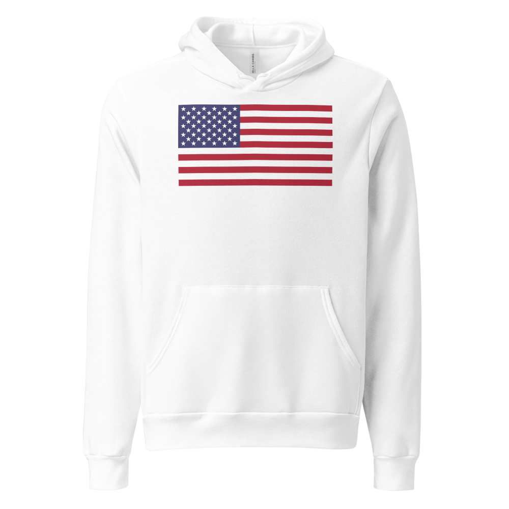 American flag hoodie — Size: XL, Color: Heather Navy