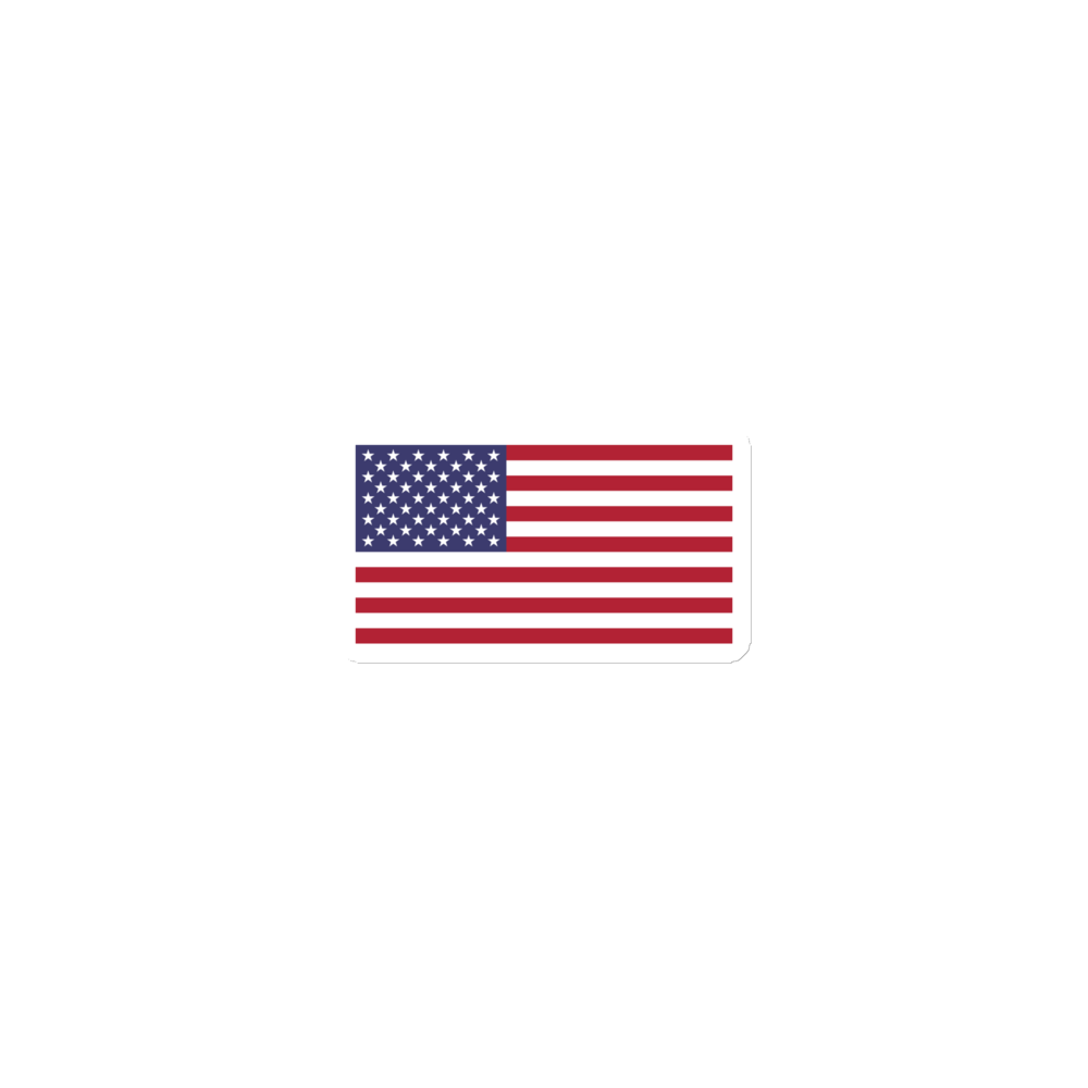 American flag magnet — Size: 6″×6″, Color: White