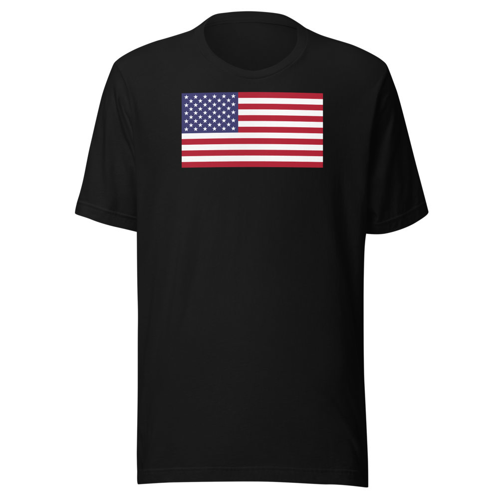 American flag tee — Size: 2XL, Color: Heather Navy