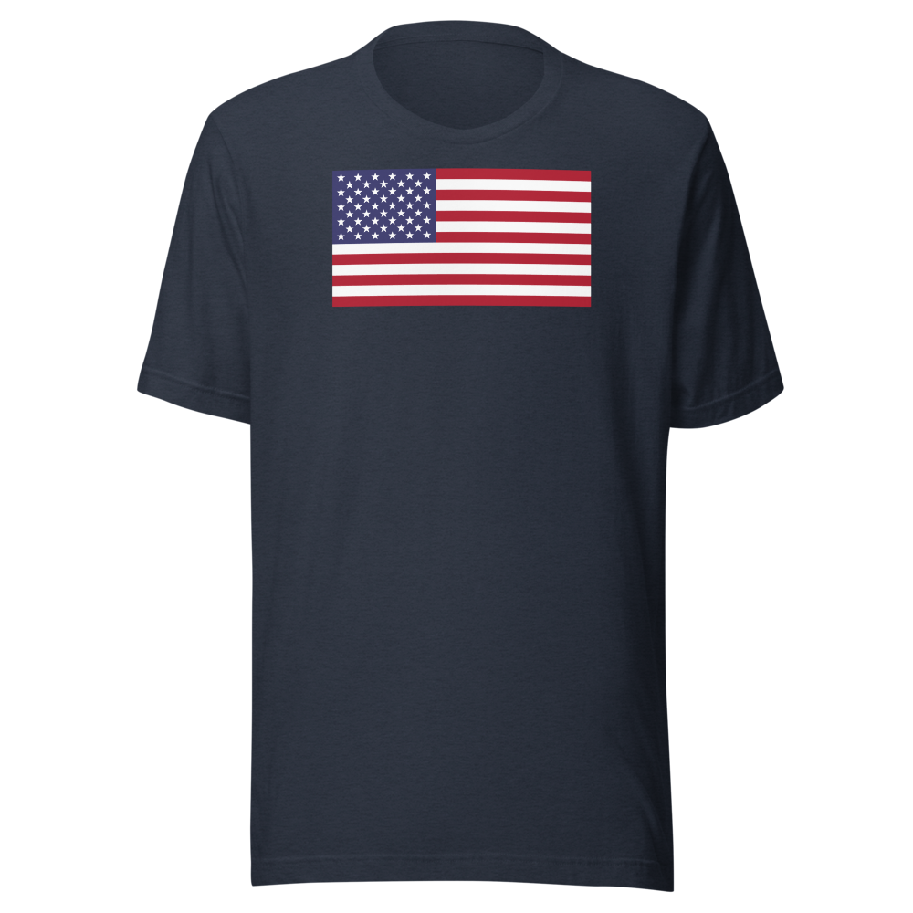 American flag tee — Size: 3XL, Color: Black