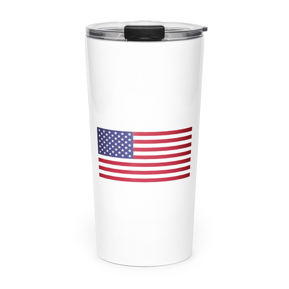 American flag tumbler — Size: 20oz, Color: White