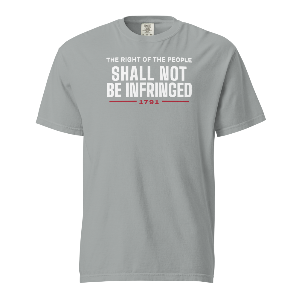 Shall not be infringed heavyweight tee — Size: S, Color: Ivory