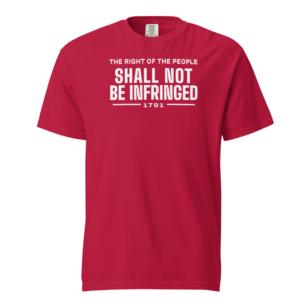 Shall not be infringed heavyweight tee — Size: XL, Color: Ivory
