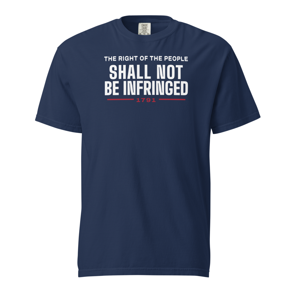 Shall not be infringed heavyweight tee — Size: 2XL, Color: Granite