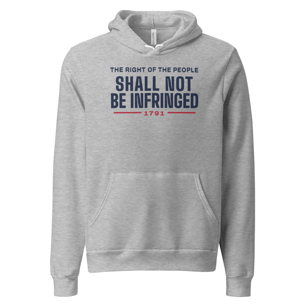 Shall not be infringed hoodie — Size: XL, Color: Heather Navy