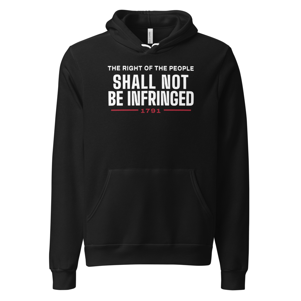 Shall not be infringed hoodie — Size: L, Color: Black