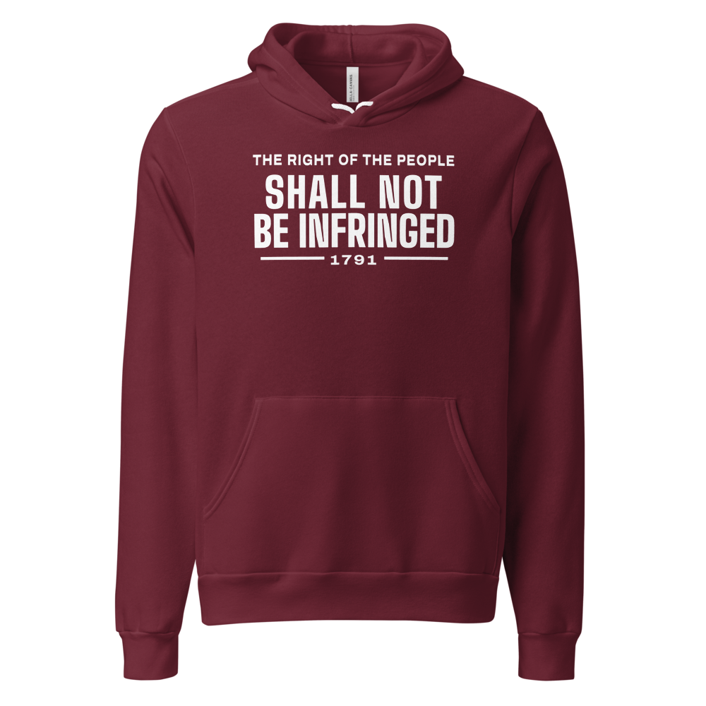 Shall not be infringed hoodie — Size: S, Color: Heather Navy