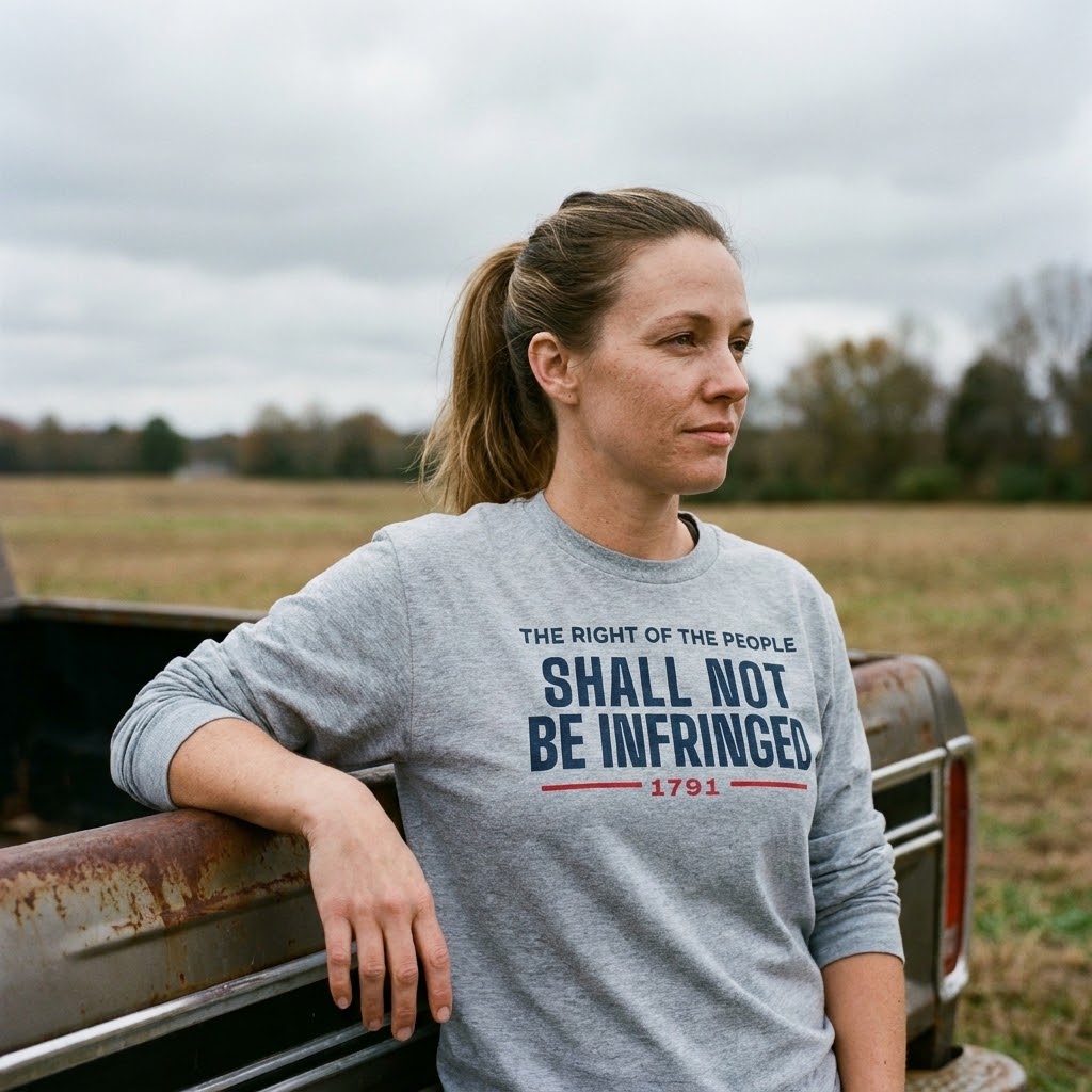 Shall not be infringed long-sleeve tee — Size: 2XL, Color: Navy
