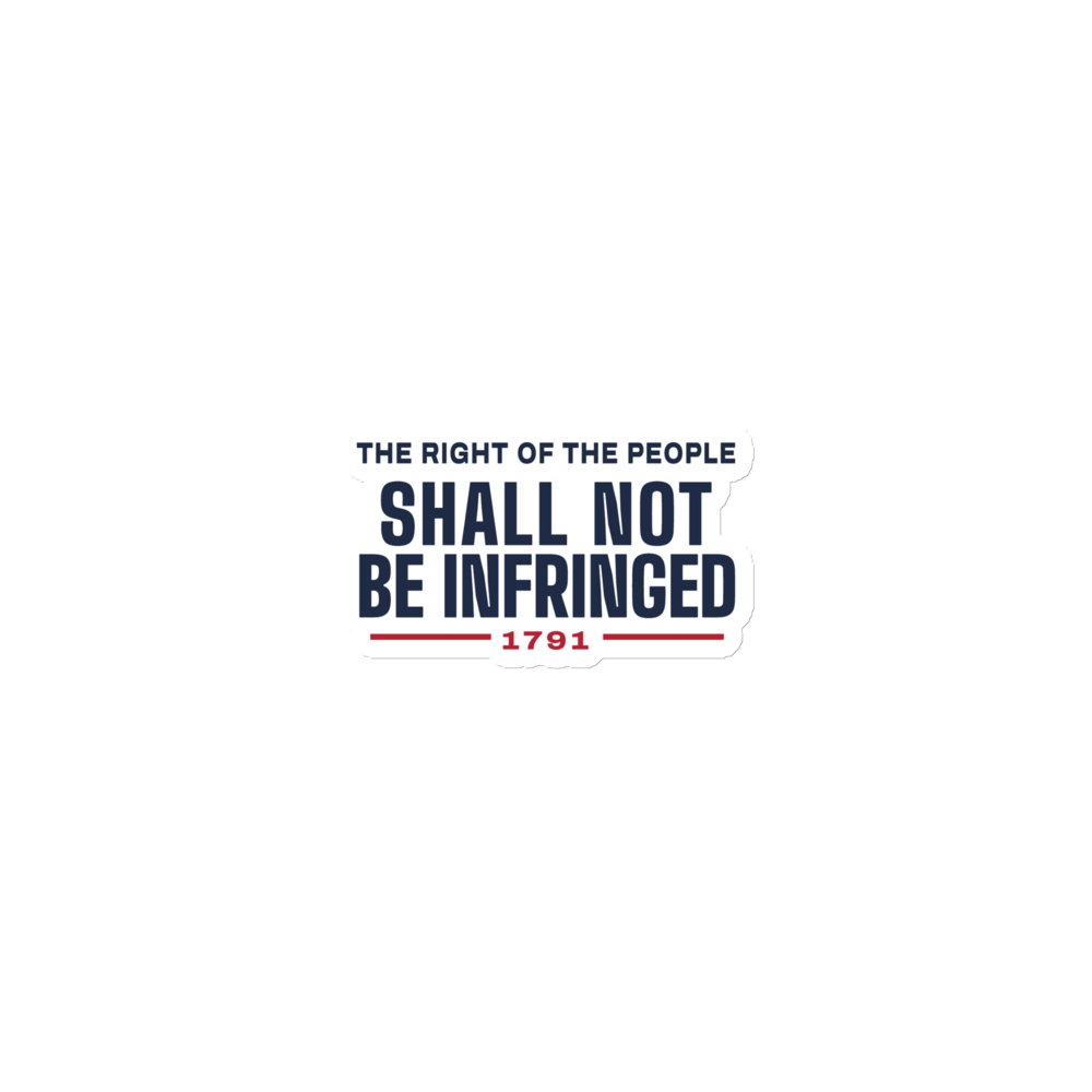 Shall not be infringed magnet — Size: 3″×3″, Color: White