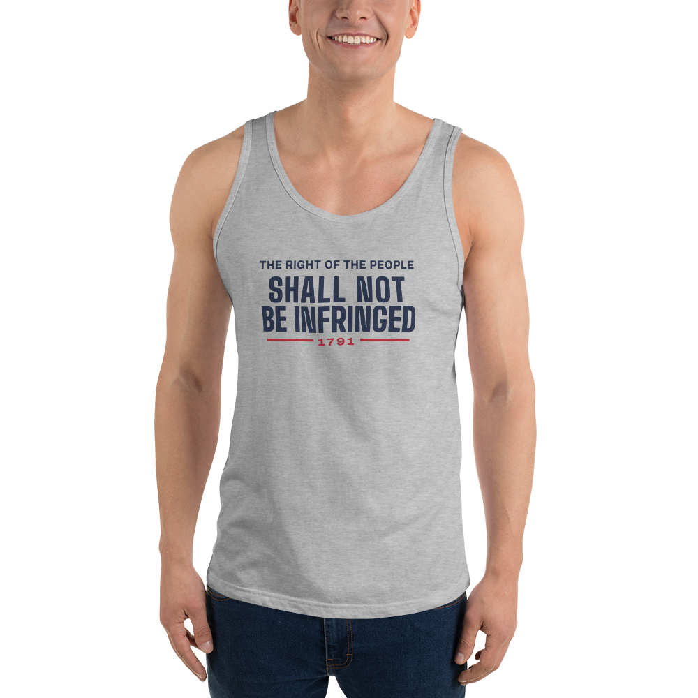 Shall not be infringed tank top — Size: 2XL, Color: White