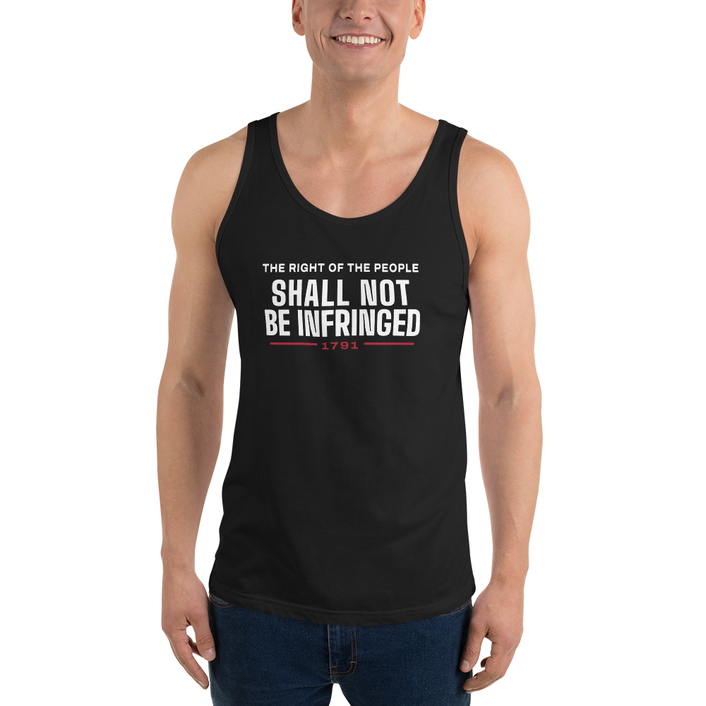 Shall not be infringed tank top — Size: M, Color: Red