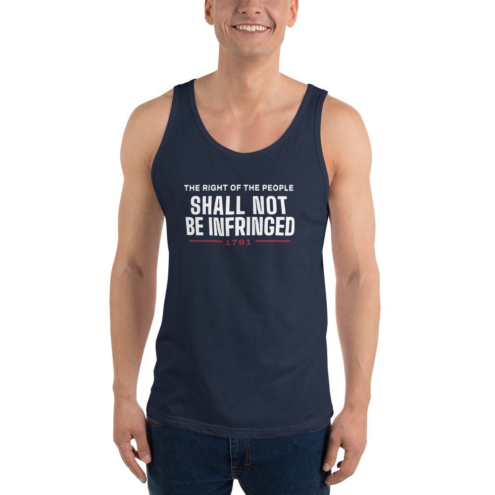 Shall not be infringed tank top — Size: 2XL, Color: Black