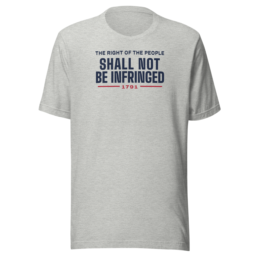 Shall not be infringed tee — Size: 2XL, Color: Athletic Heather