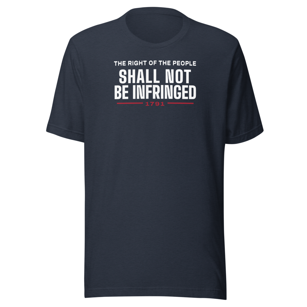 Shall not be infringed tee — Size: XL, Color: Red