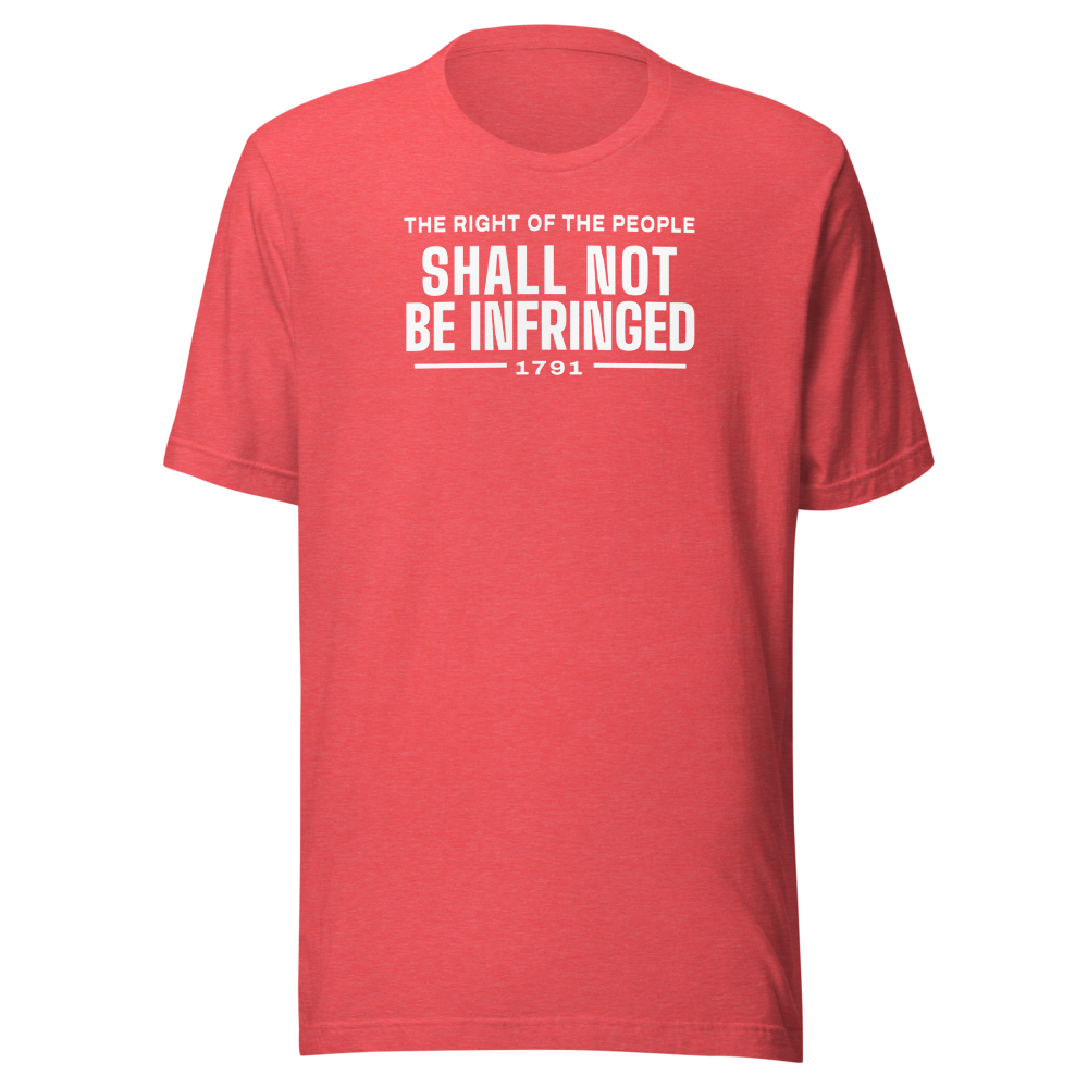 Shall not be infringed tee — Size: 3XL, Color: Heather Navy