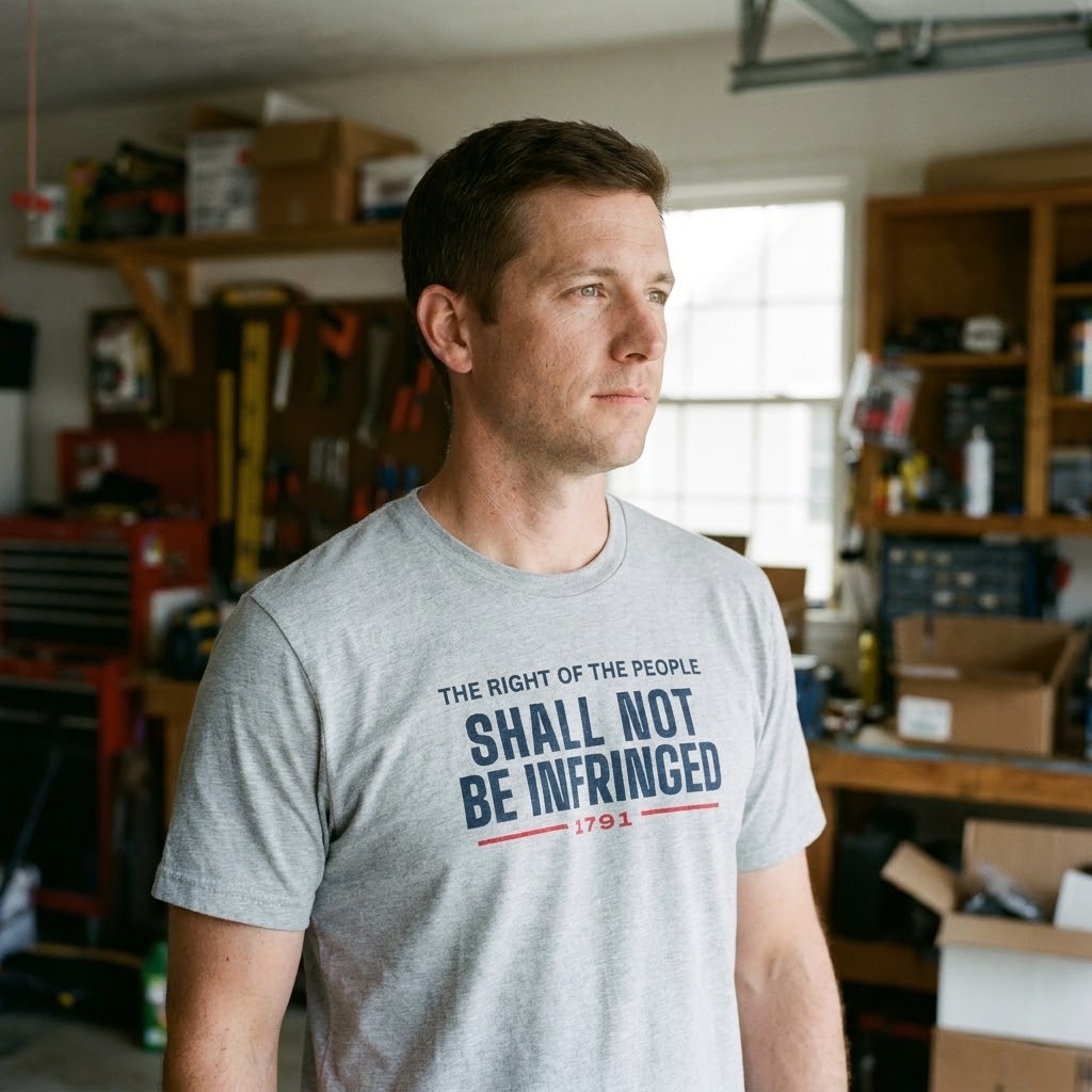 Shall not be infringed tee — Size: S, Color: Athletic Heather