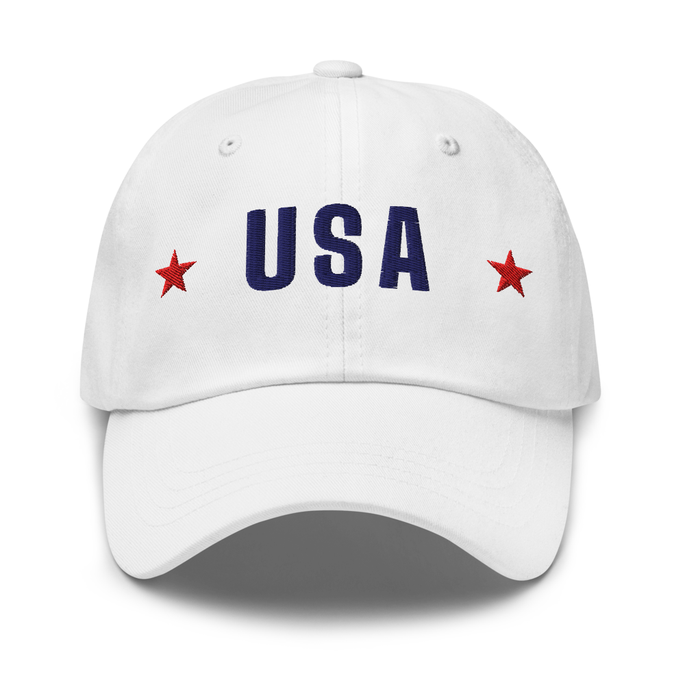 USA star dad hat — Size: One size, Color: Navy