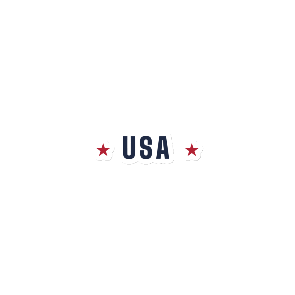 USA star magnet — Size: 6″×6″, Color: White