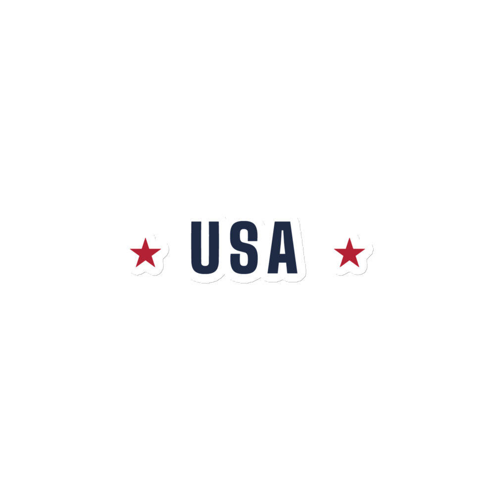 USA star magnet — Size: 4″×4″, Color: White