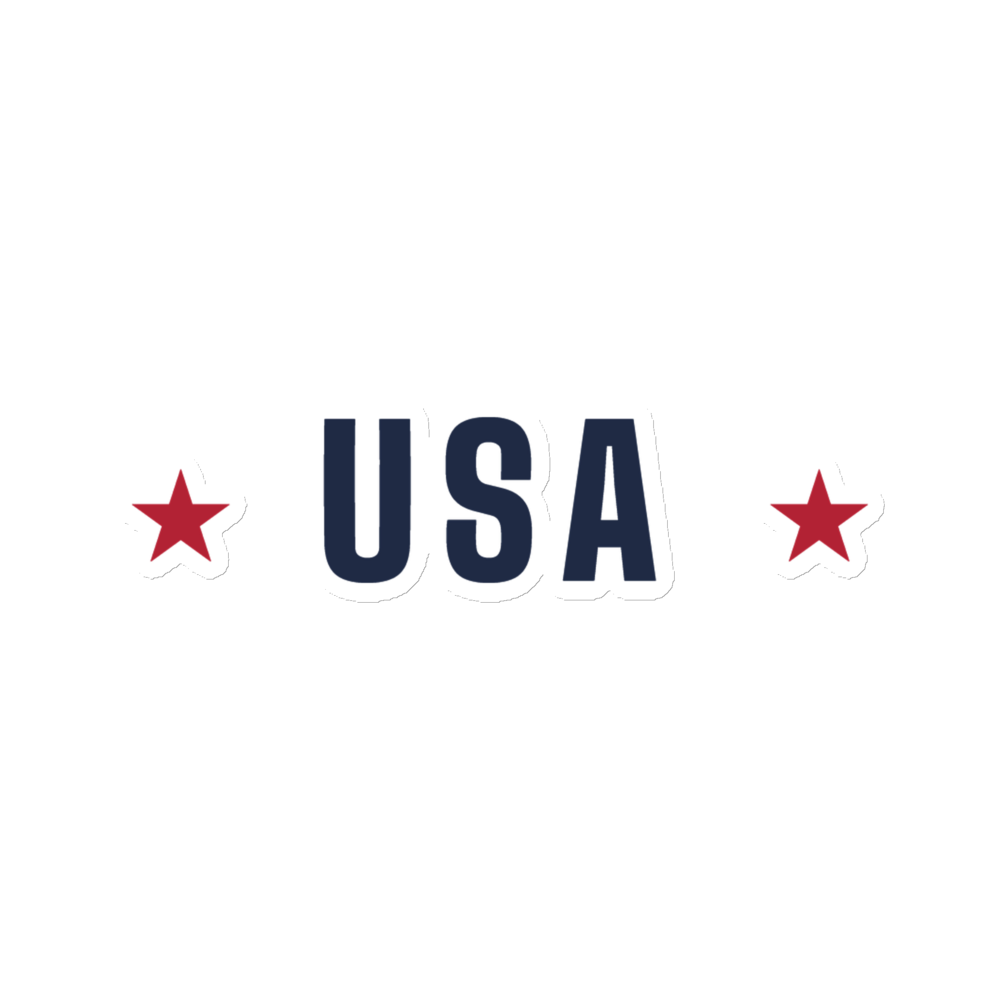USA star magnet — Size: 3″×3″, Color: White