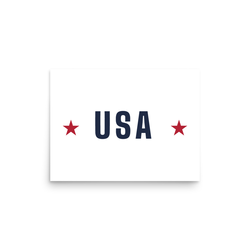 USA star poster — Size: 8″×10″