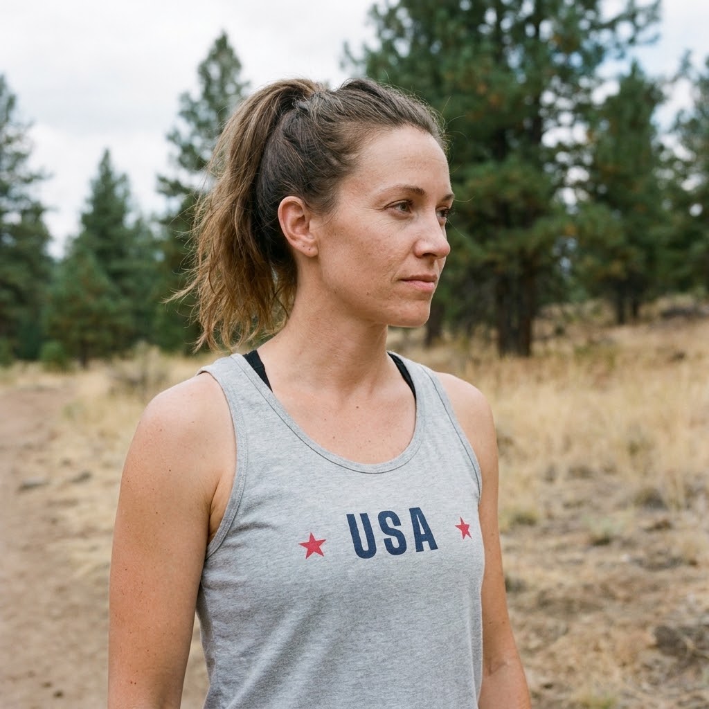 USA star tank top — Size: 2XL, Color: Red