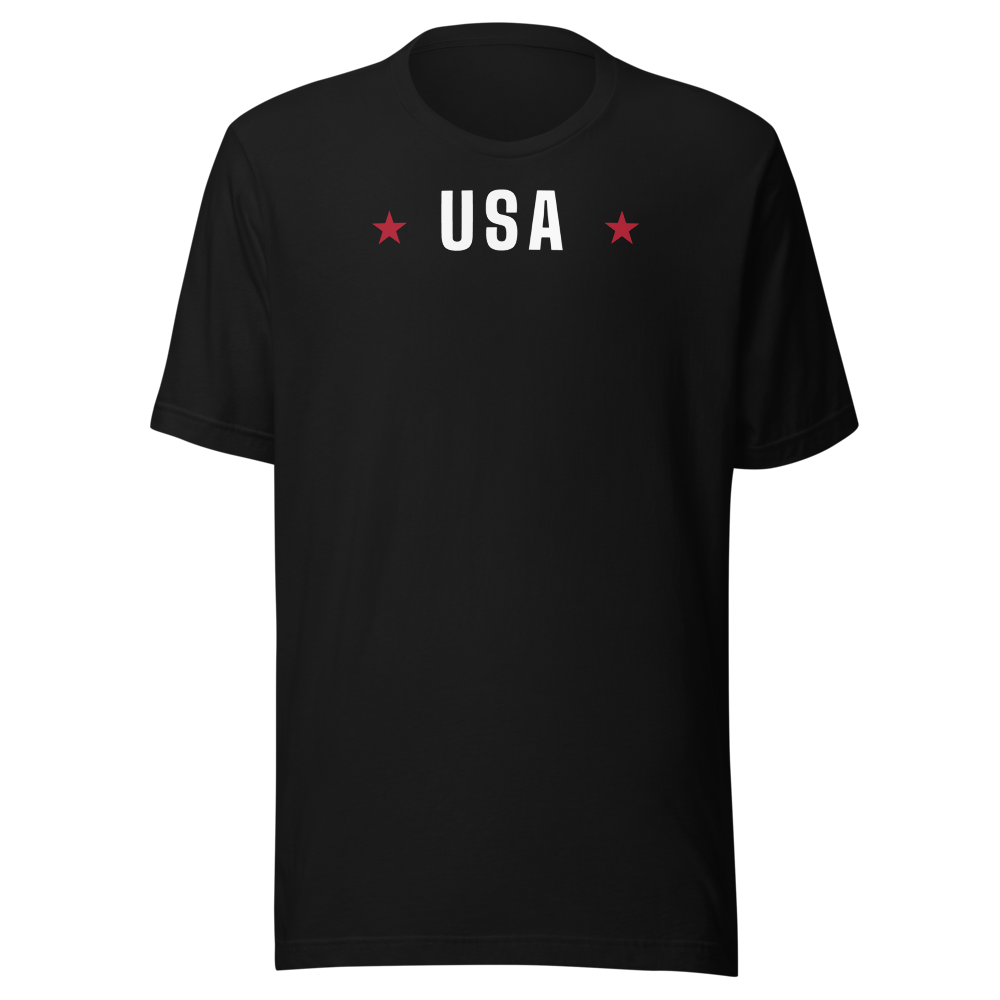 USA star tee — Size: S, Color: Heather Navy