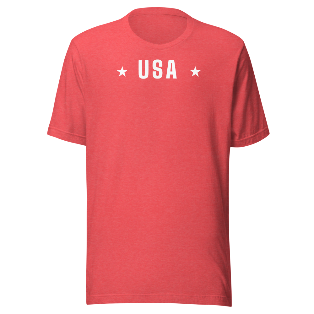 USA star tee — Size: 3XL, Color: Red