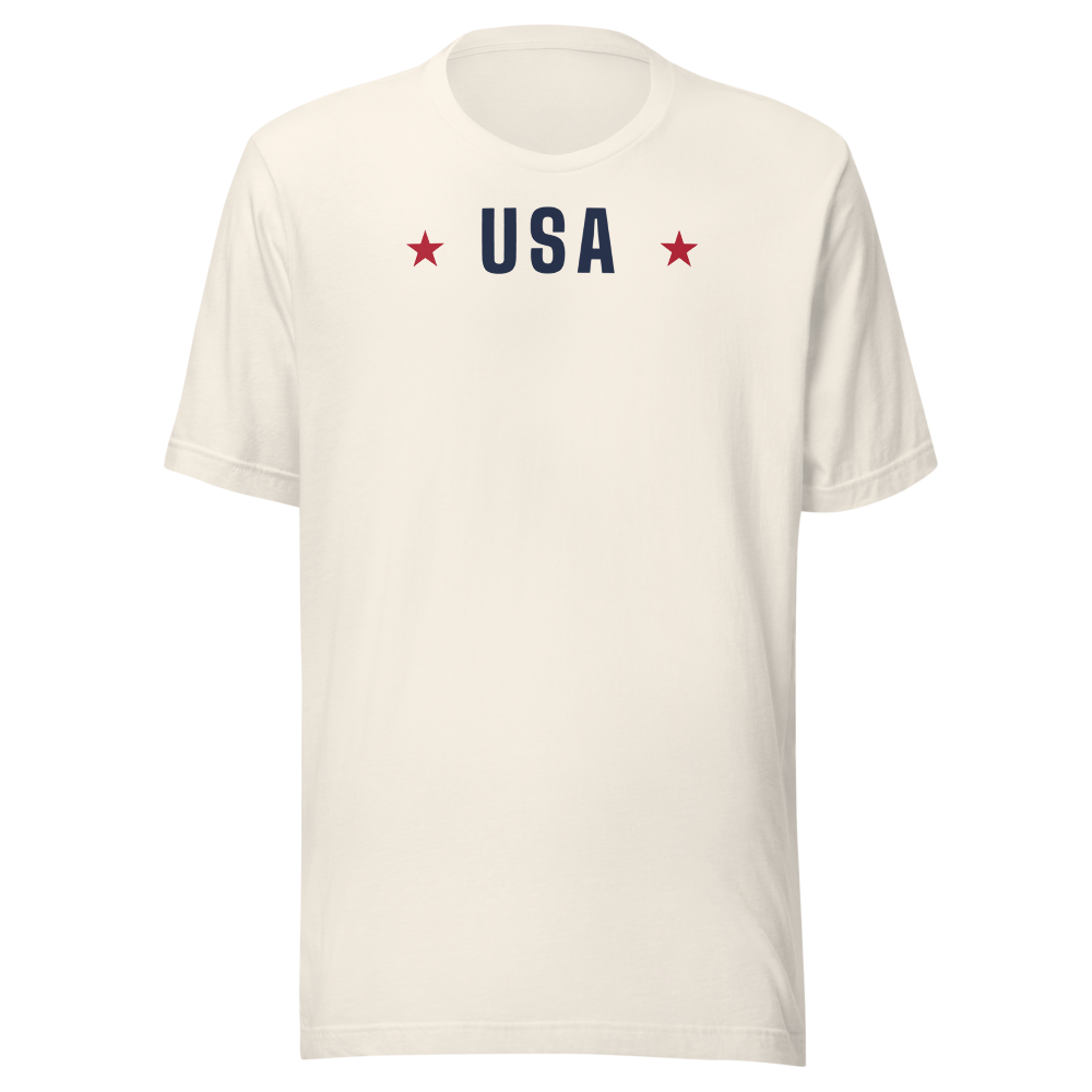 USA star tee — Size: 2XL, Color: Red