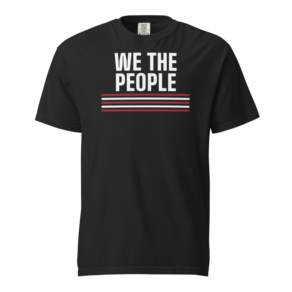 We the People heavyweight tee — Size: L, Color: White