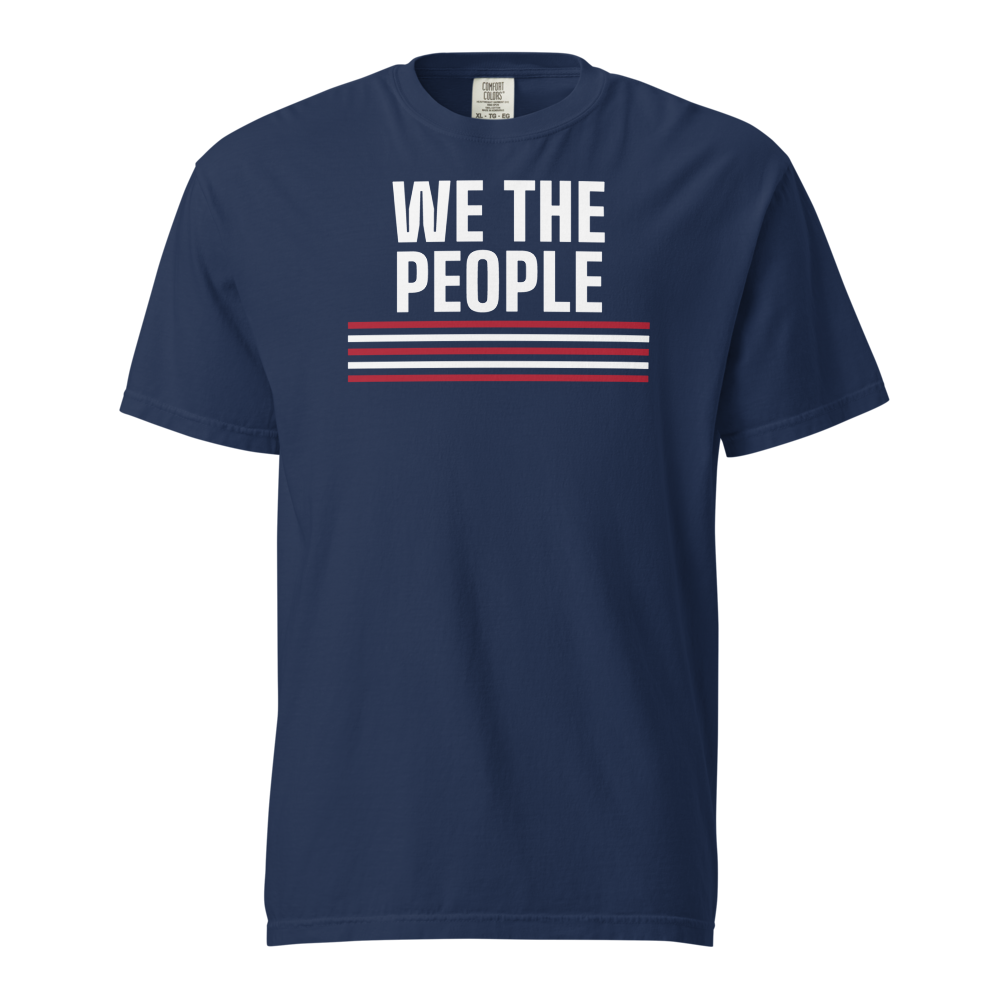 We the People heavyweight tee — Size: 2XL, Color: Black