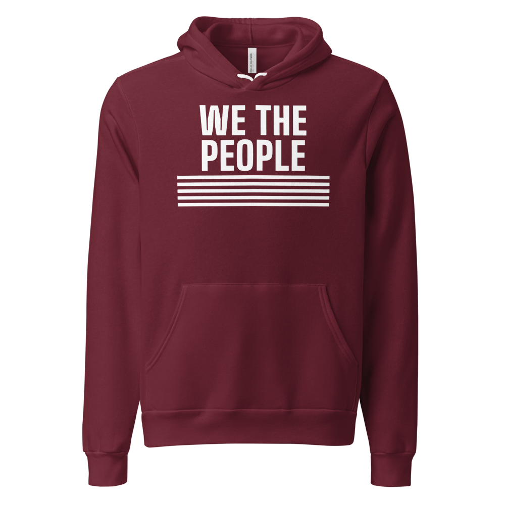 We the People hoodie — Size: 2XL, Color: White