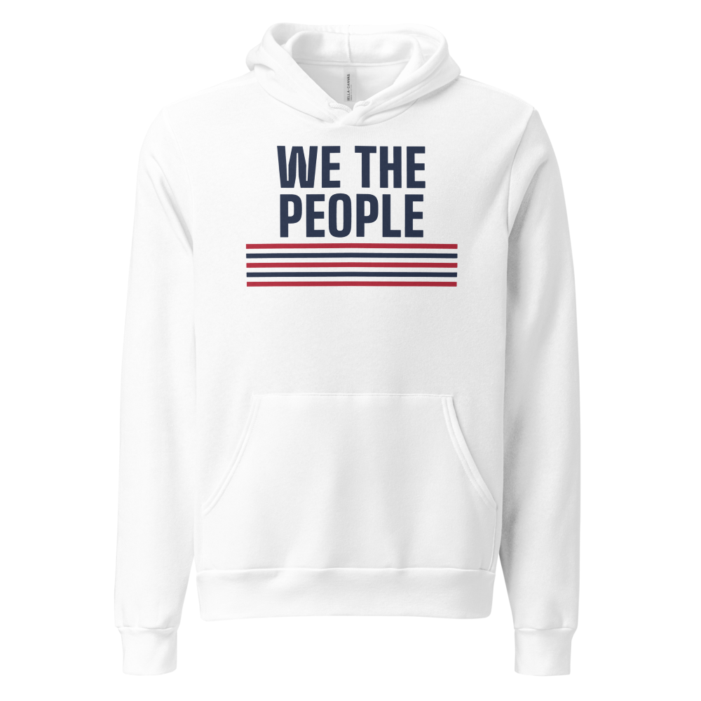 We the People hoodie — Size: M, Color: Heather Navy