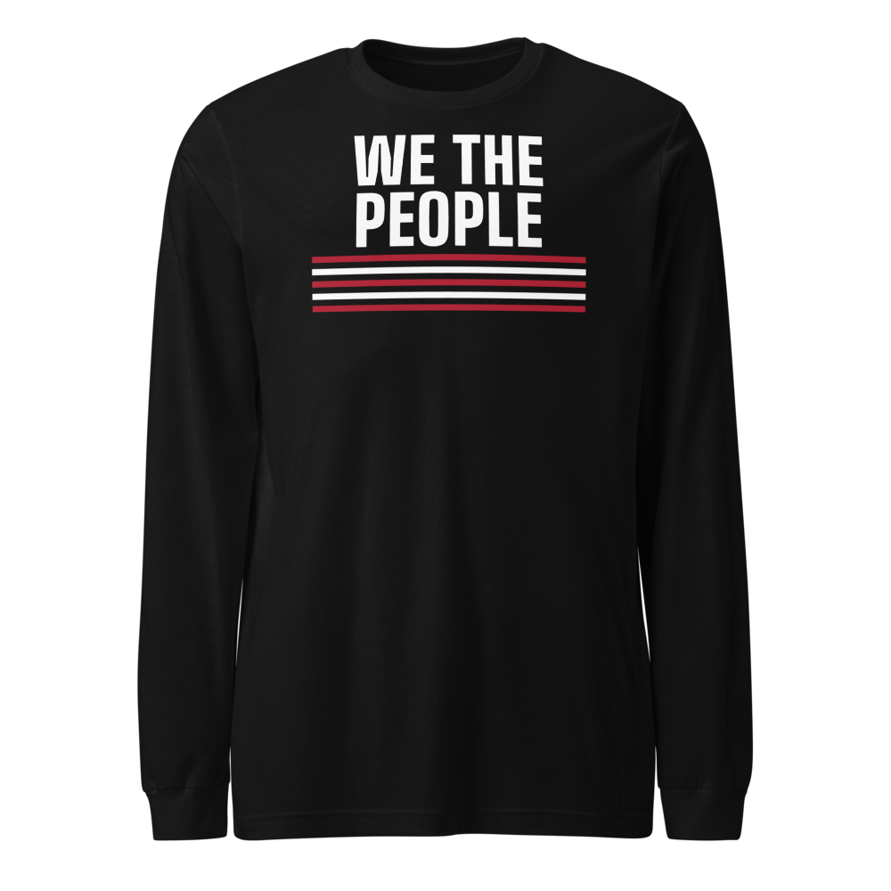 We the People long-sleeve tee — Size: M, Color: Red