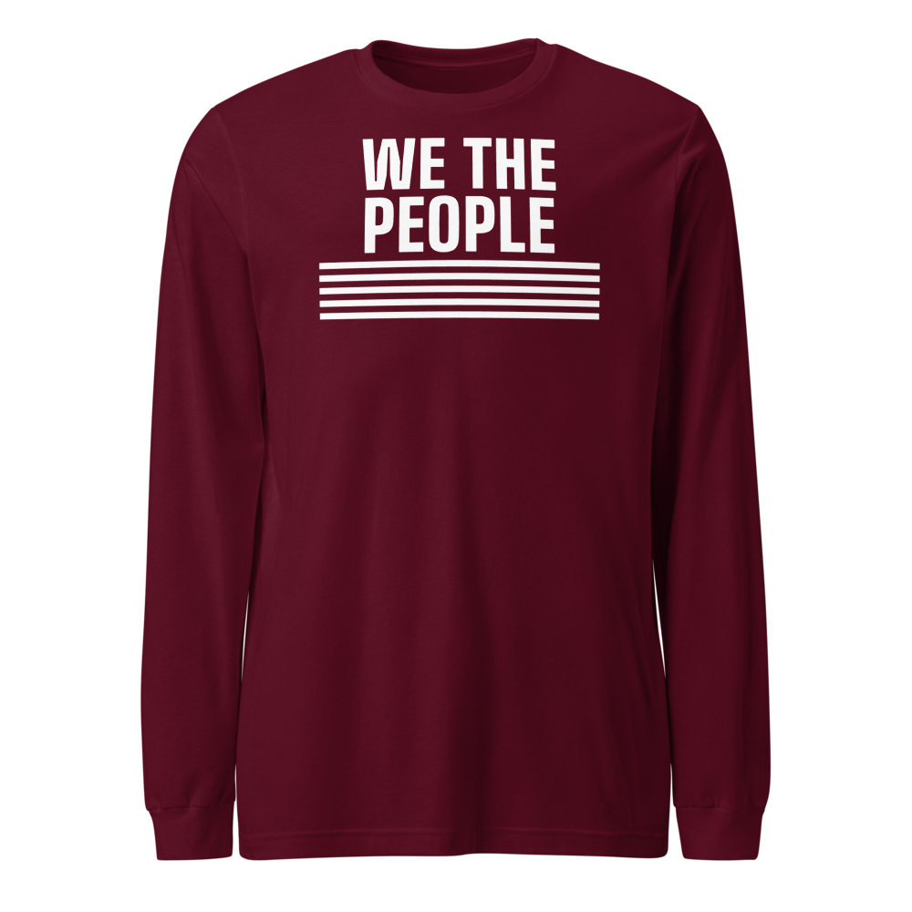 We the People long-sleeve tee — Size: 2XL, Color: Black