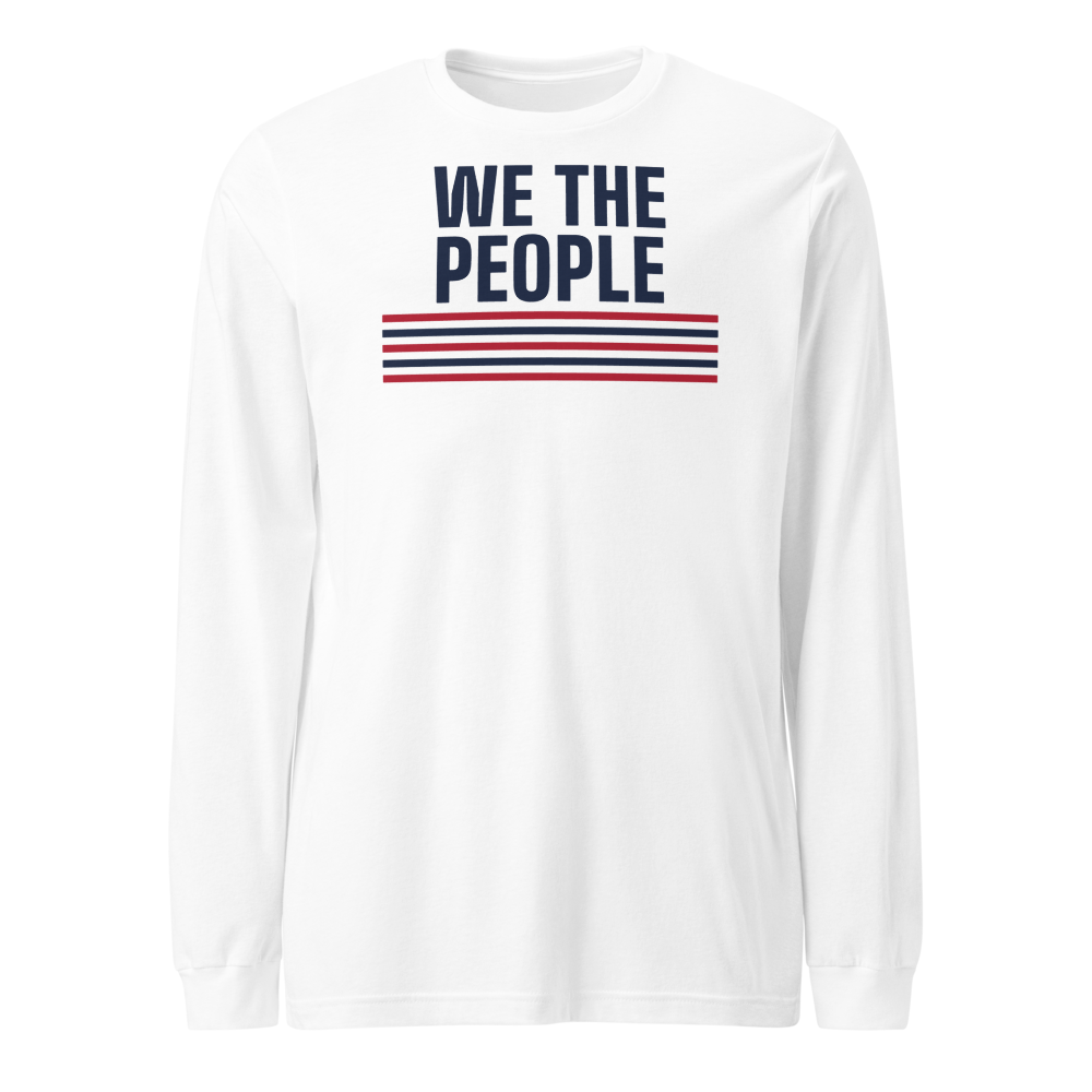 We the People long-sleeve tee — Size: XL, Color: White