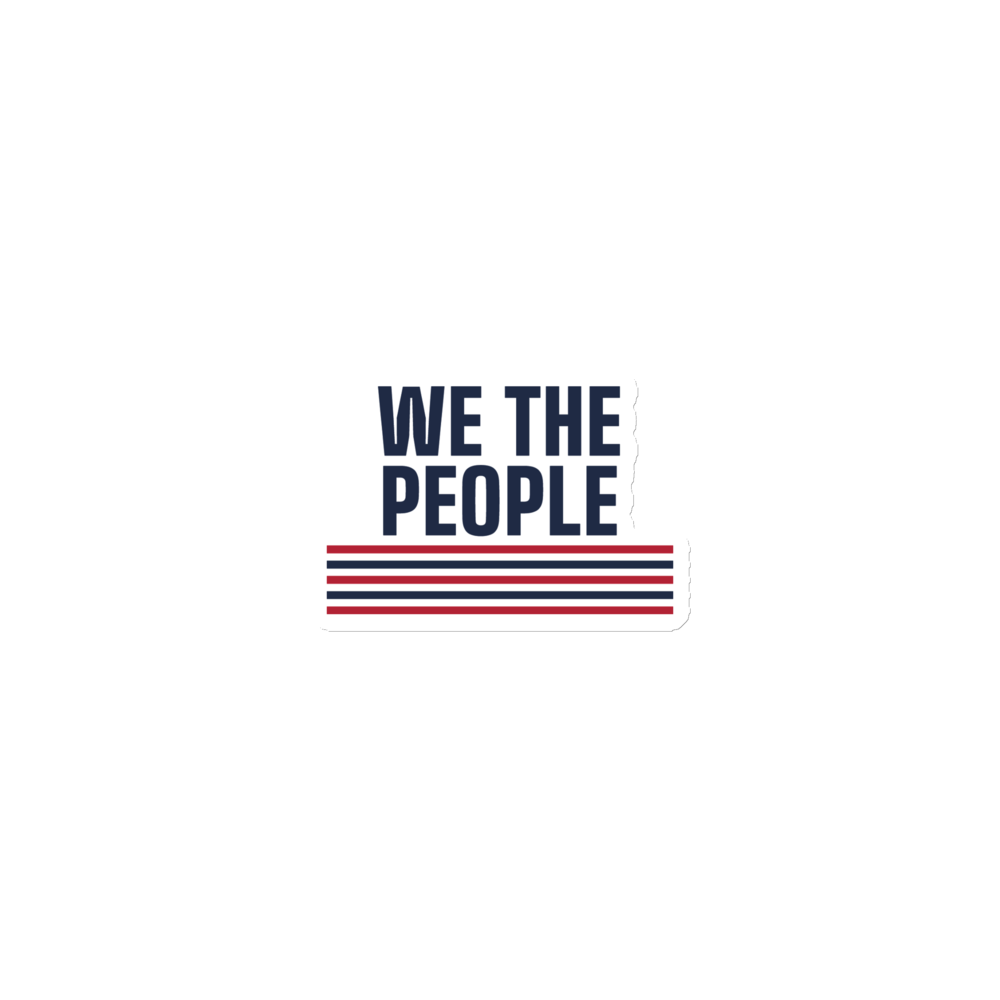 We the People magnet — Size: 3″×3″, Color: White
