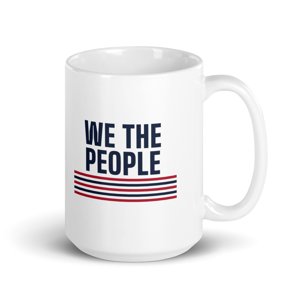 We the People mug — Color: White, Size: 15 oz